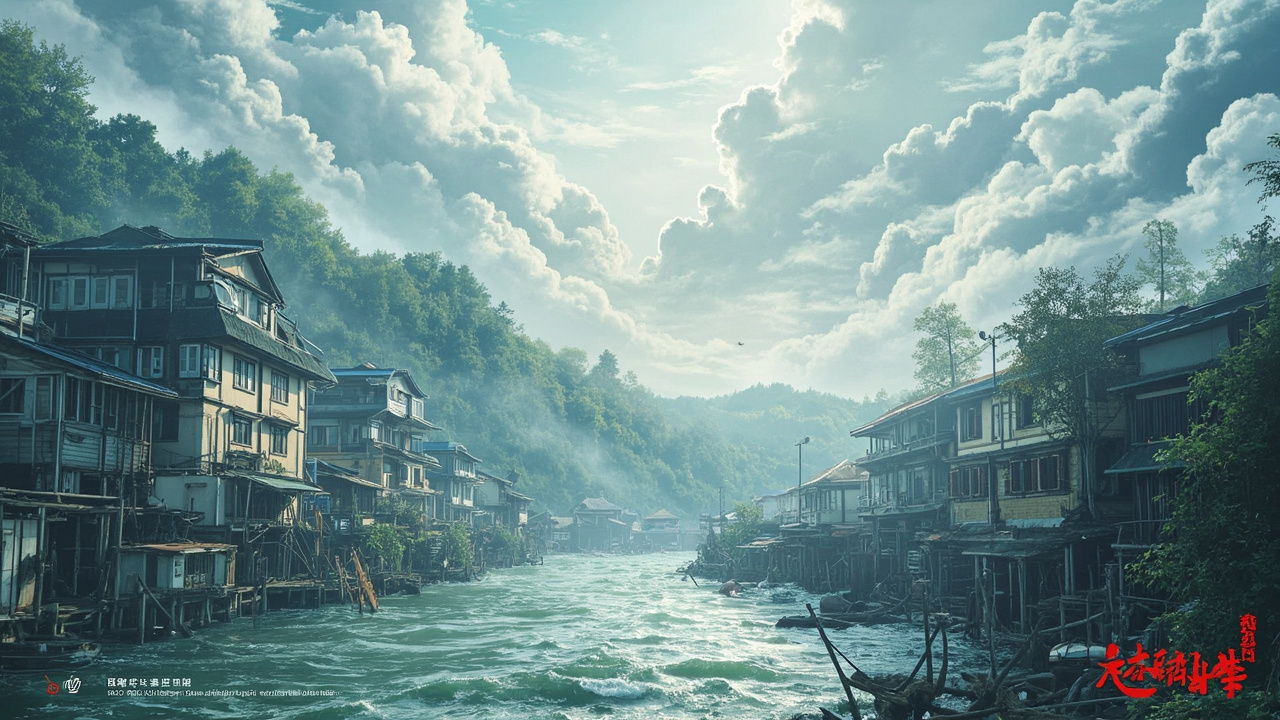 台风灾害现场